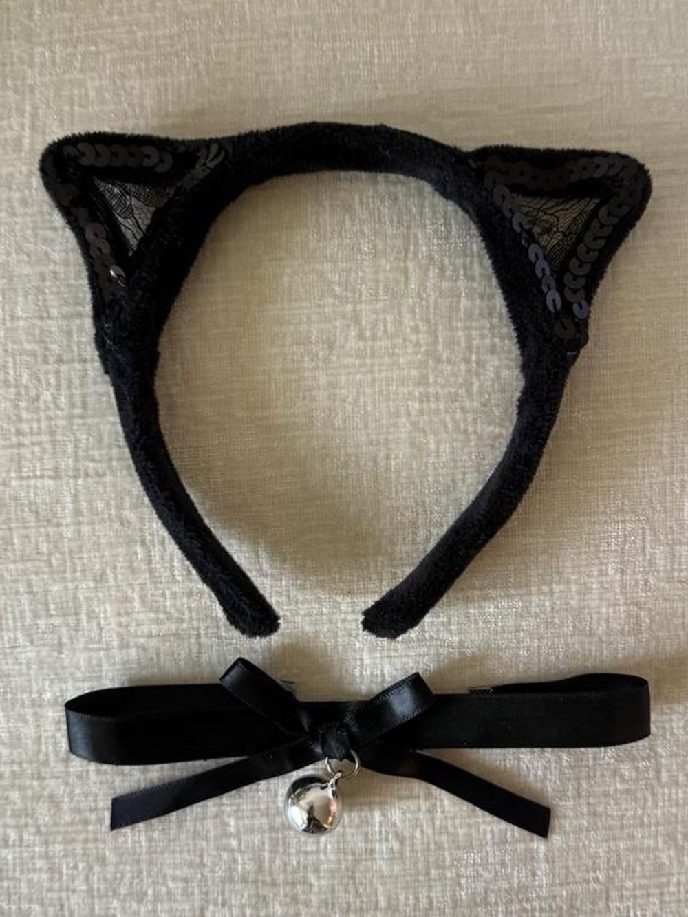 black cat ears and choker set 🐈⬛